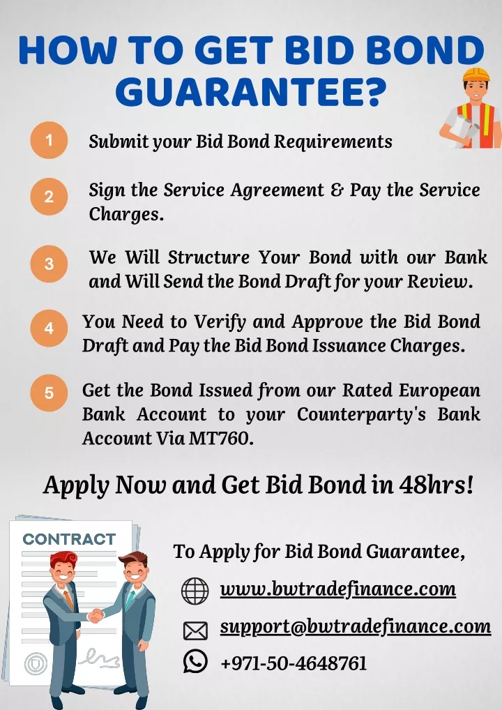 how to get bid bond guarantee 1 submit your