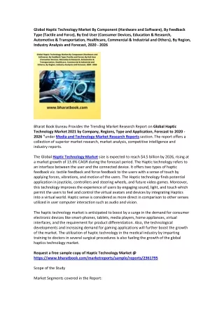 global haptic technology market by component