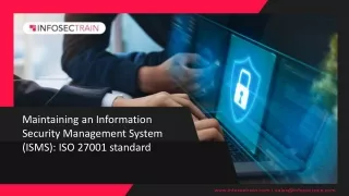 maintaining an information security management