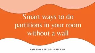 smart ways to do partitions in your room without