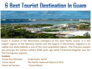 6 Best Tourist Destination In Guam