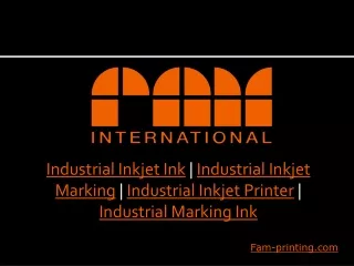 Industrial Inkjet Ink - Industrial Inkjet Marking - Industrial Inkjet Printer - Industrial Marking Ink