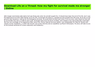 Download Life on a Thread: How my fight for survival made me stronger | Online