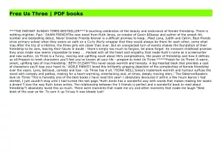 Free Us Three | PDF books