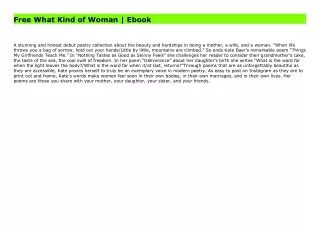 Free What Kind of Woman | Ebook