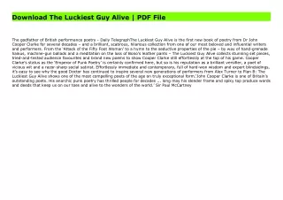 Download The Luckiest Guy Alive | PDF File