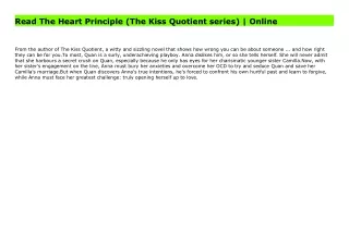 Read The Heart Principle (The Kiss Quotient series) | Online