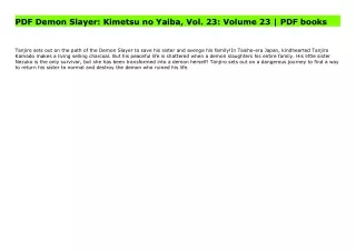 PDF Demon Slayer: Kimetsu no Yaiba, Vol. 23: Volume 23 | PDF books