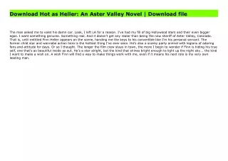 Download Hot as Heller: An Aster Valley Novel | Download file