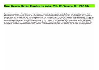 Read Demon Slayer: Kimetsu no Yaiba, Vol. 22: Volume 22 | PDF File
