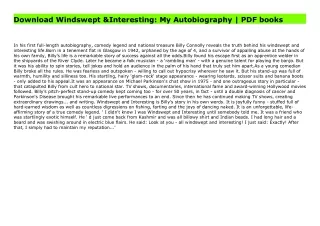 Download Windswept & Interesting: My Autobiography | PDF books