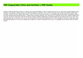 PDF Unguarded (Vino and Veritas) | PDF books
