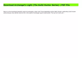 Download Archangel's Light (The Guild Hunter Series) | PDF File