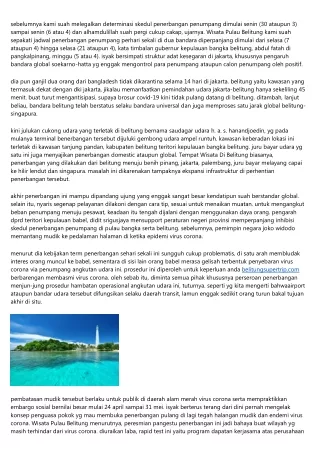 Manual Sedikit Dalam Mengawali Bangka Belitung Wisata