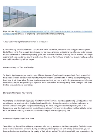 Quote For Fencing In Melbourne