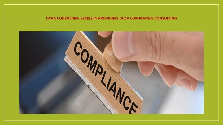 dcaa consulting excels in providing dcaa compliance consulting