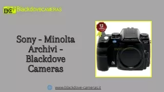 Sony - Minolta Archivi - Blackdove Cameras
