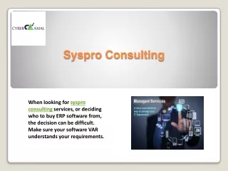 Syspro Consulting