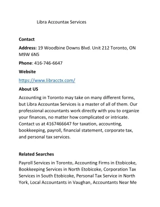 libra accountax services