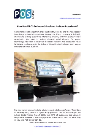 How Retail POS Software Stimulates In-Store Experience?