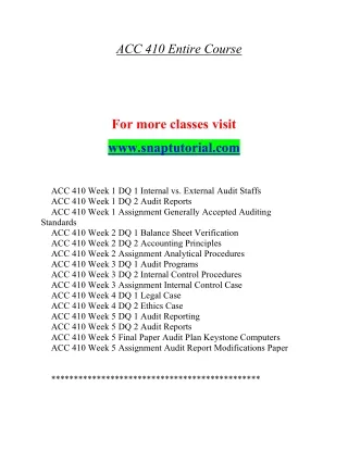 acc 410 entire course