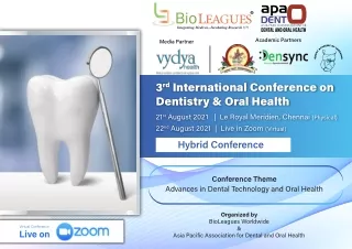 3rd International Conference on Dentistry & Oral Health