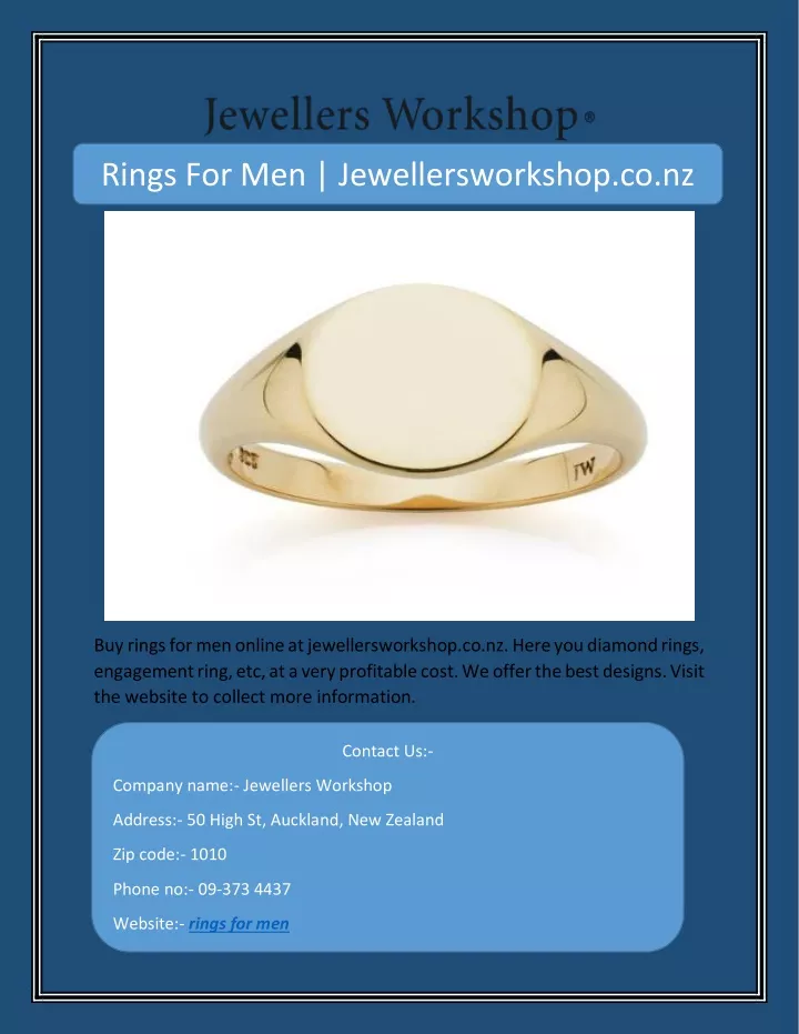 rings for men jewellersworkshop co nz