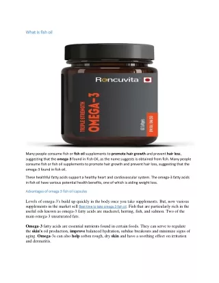 what is fish oil what is fish oil