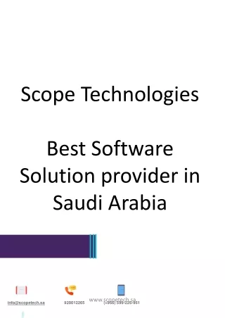 Best Web and Mobile App Development Company – Scopetech