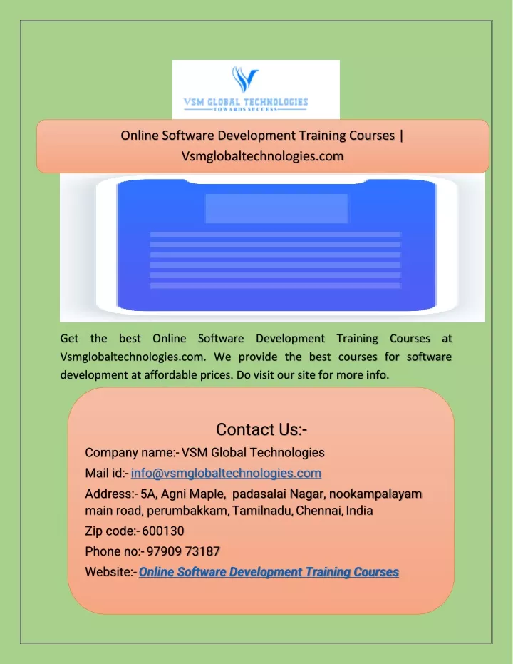 PPT - Online Software Development Training Courses
