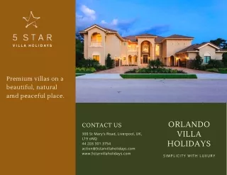 Orlando Villa Holidays