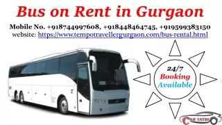 Bus on Rent in Gurgaon