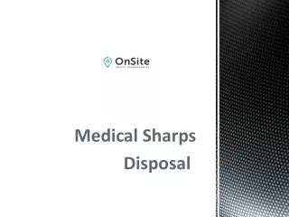 medical sharps disposal