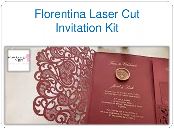florentina laser cut invitation kit