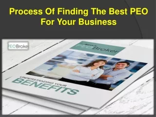 process of finding the best peo for your business