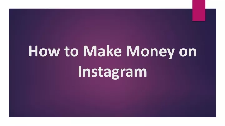 how to make money on instagram