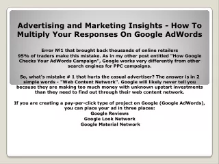 advertising and marketing insights