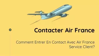 contacter air france comment entrer en contact avec air france service client