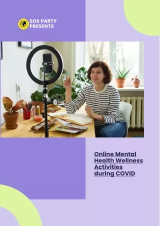 Online Mental Health Wellness Activities during COVID ppt