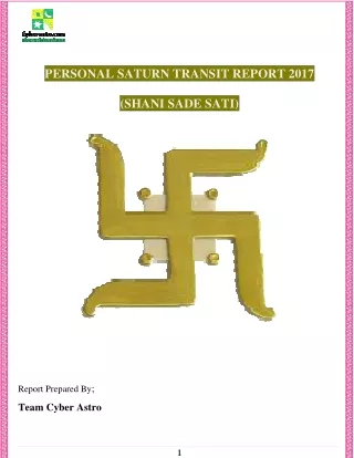 PERSONAL SATURN TRANSIT REPORT 2021 (SHANI SADE SATI)