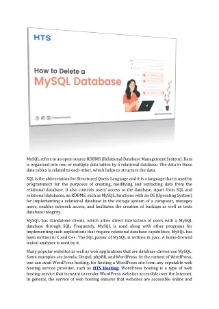 mysql refers to an open source rdbms relational