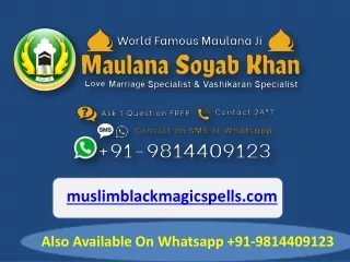 Love Marriage Specialist Contact Maulana Shoyab Khan Ji  91 9814409123
