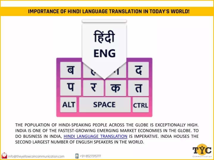 importance of hindi language translation in today s world