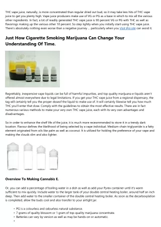 How To Make Thc Oil That Works In An E.