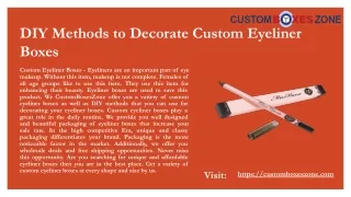 diy methods to decorate custom eyeliner boxes