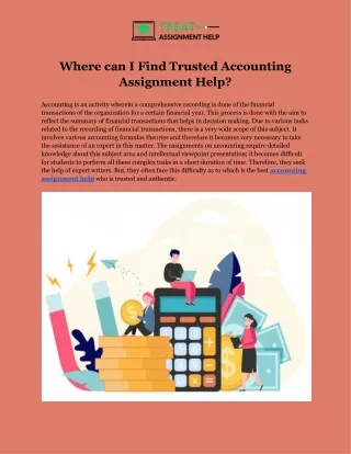where can i find trusted accounting assignment
