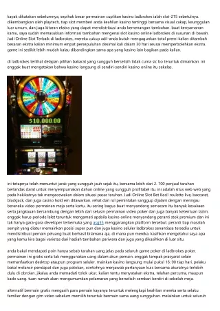 Judi Online Slot-3 Tips Yang Dapat Ditindaklanjuti Serta Twitter.