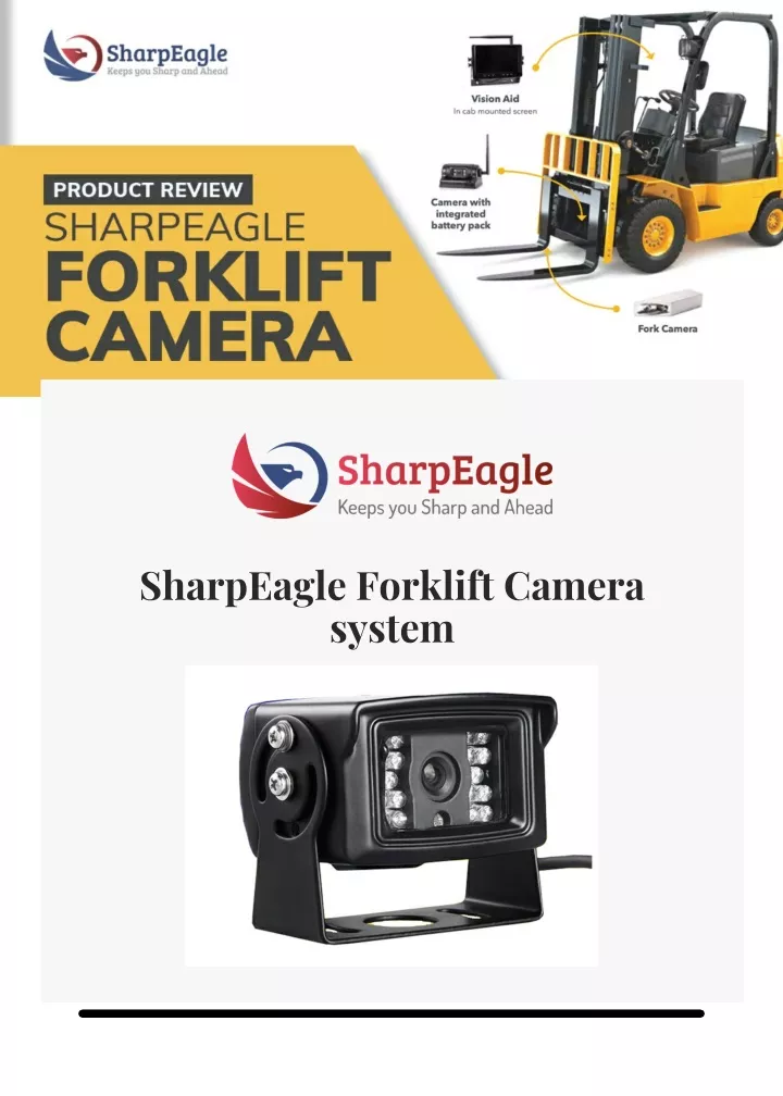 sharpeagle forklift camera system