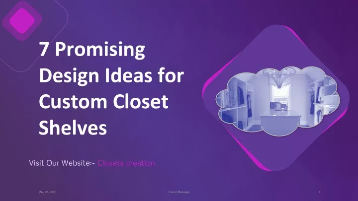 7 promising design ideas for custom closet shelves