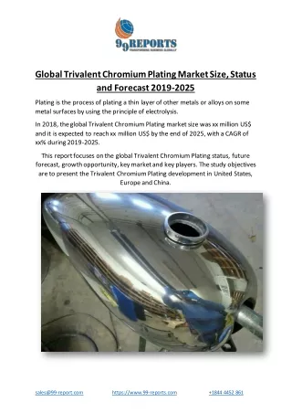 global trivalent chromium plating market size